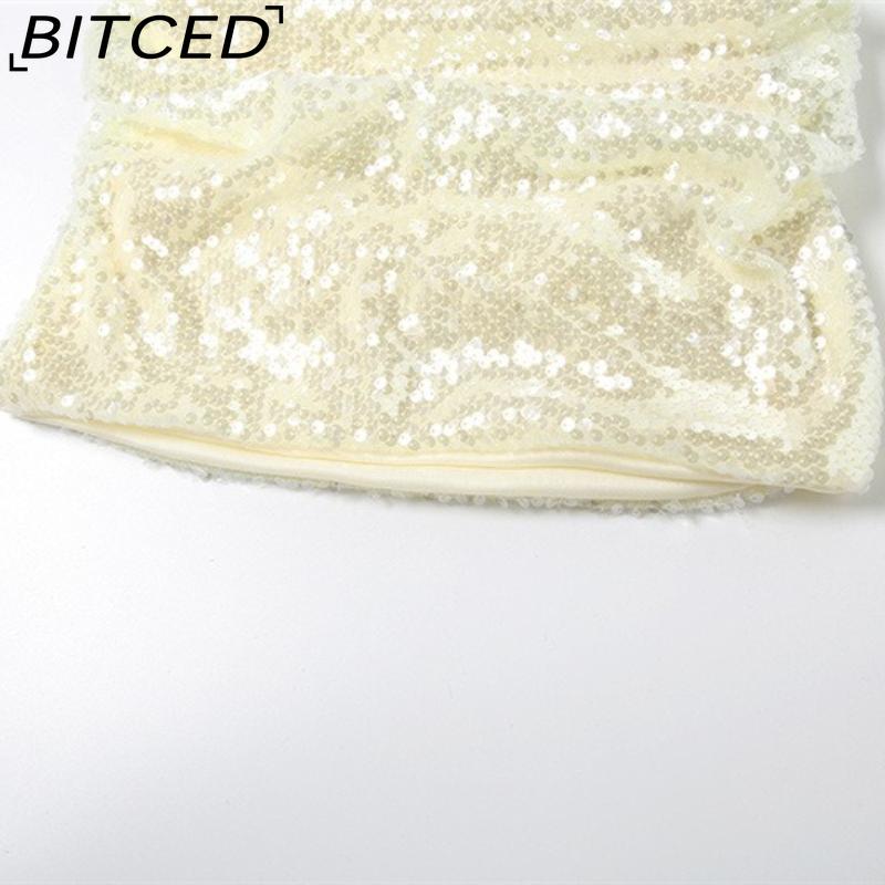 BITCED Fall Women's Solid-Color Slim-Fit High-Waisted Streetwear Halter Backless Dress