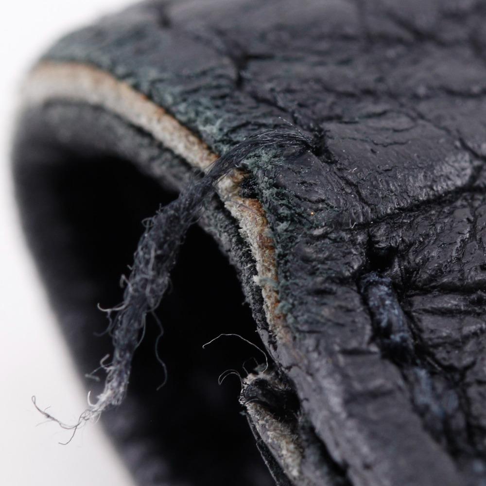 HERMES Dogon Long Purse black Taurillon Clemence unisex Used