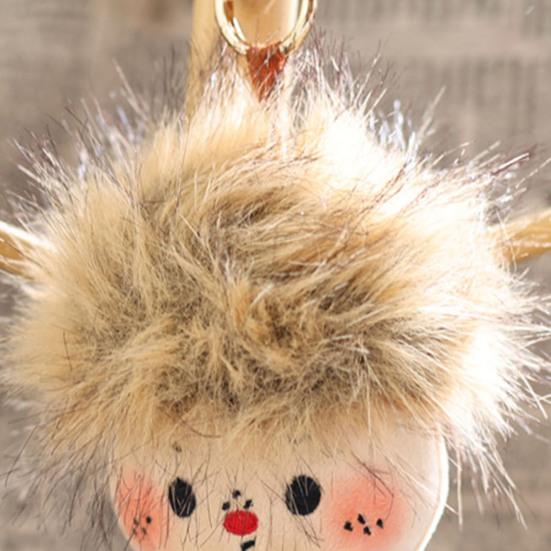 Cute Doll Plush Keychain, Small Stuffed Animal Pendant for Bag Backpack Purse, Soft Cartoon Key Ring Charm, Gift for Girls Women