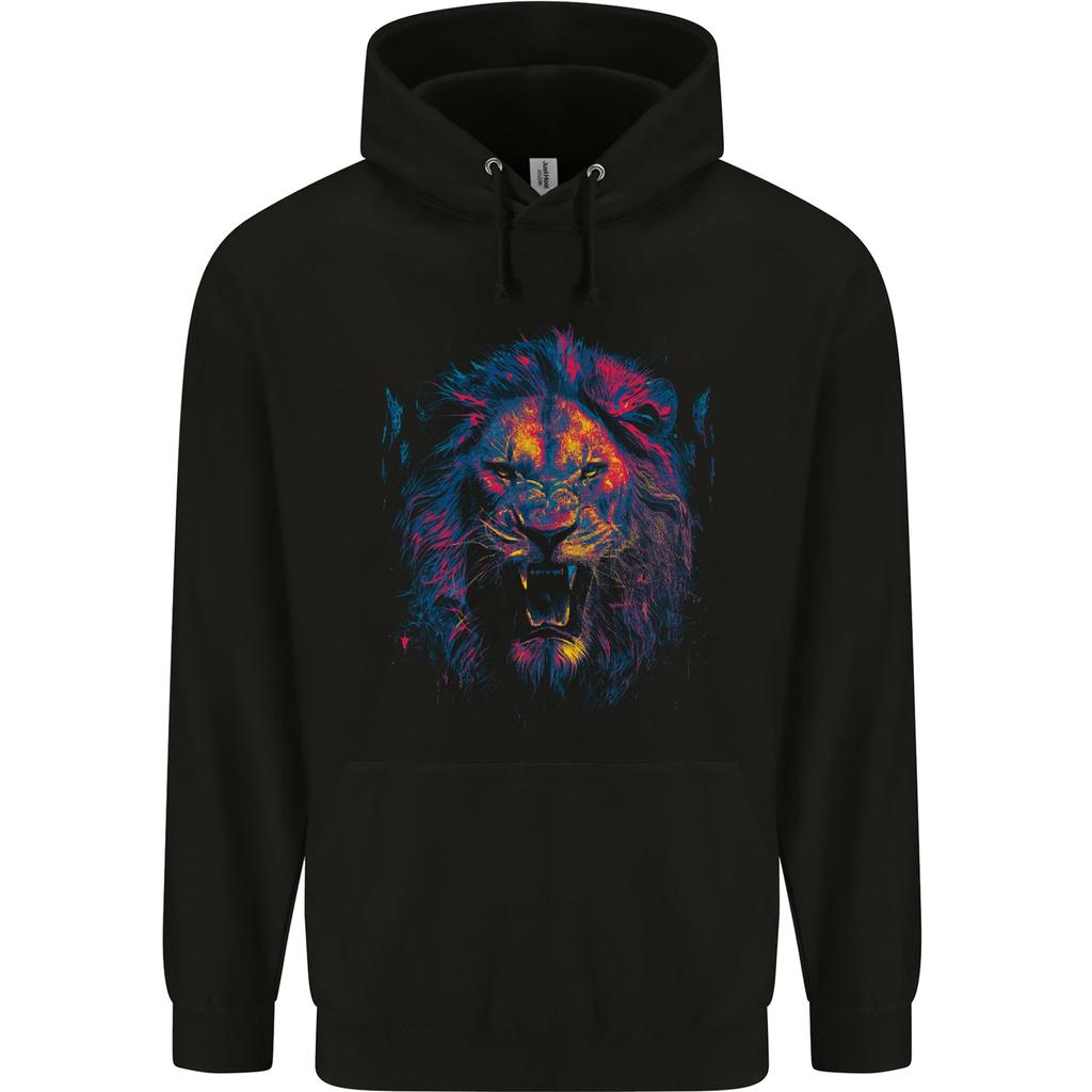 A Ferocious Lion hoodie-Casual Pullover Sweatshirt