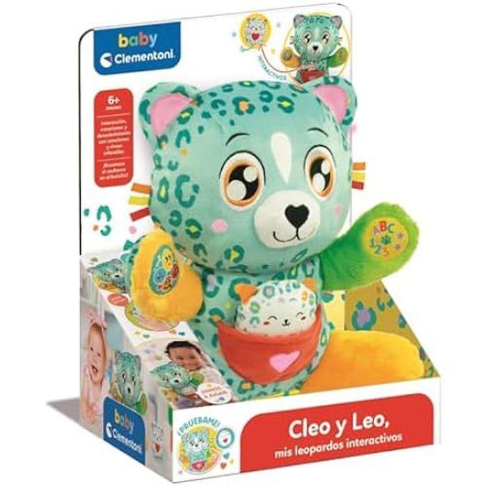 Peluche Interactive - CLEMENTONI - Cleo y Leo 55555 - Éducative - Multisensorielle - Musicale