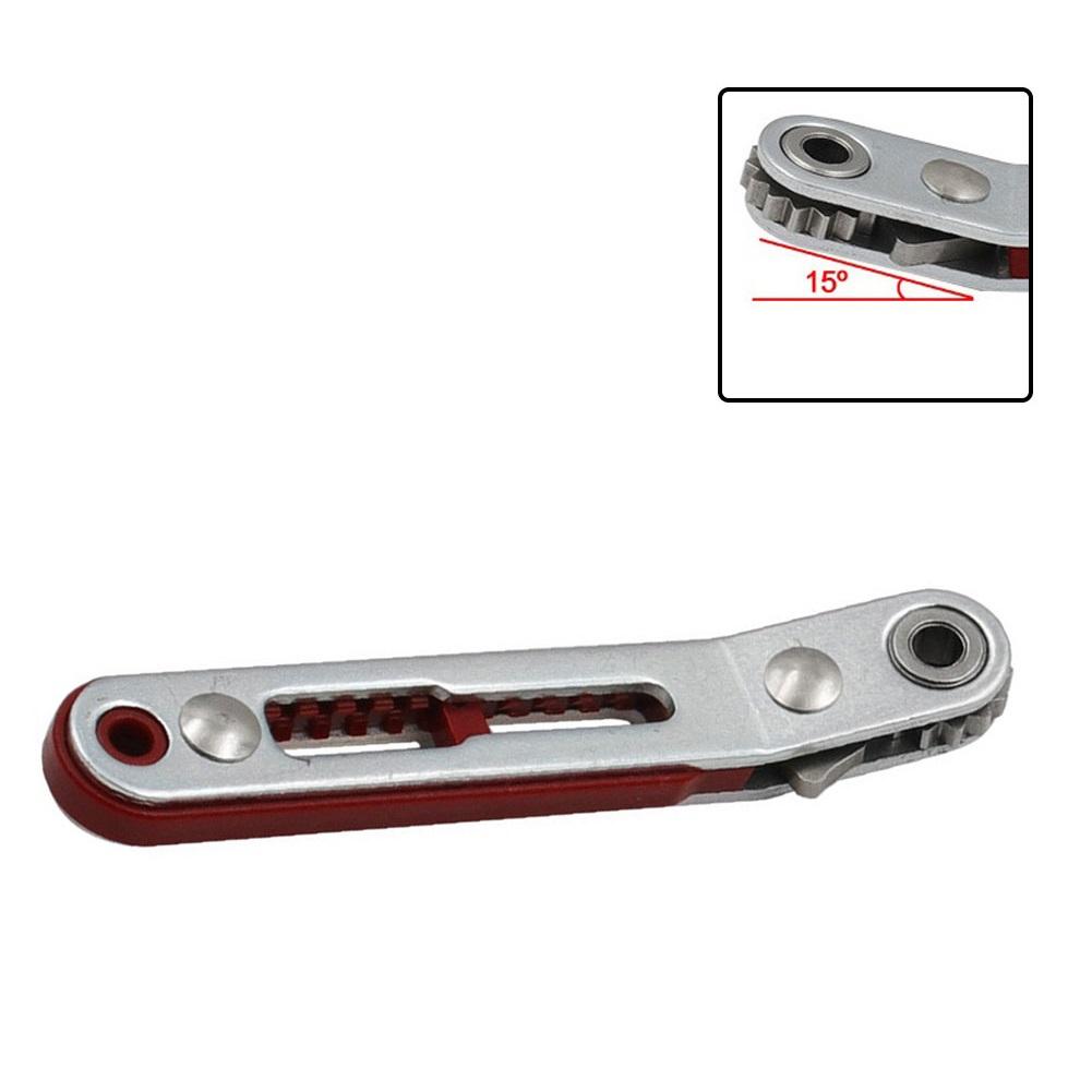 16 Teeth Ratchet Compact Tool Compact Toolkit 103mm*17mm 16 Teeth Ratchet Screwdriver Chrome Vanadium Steel Material