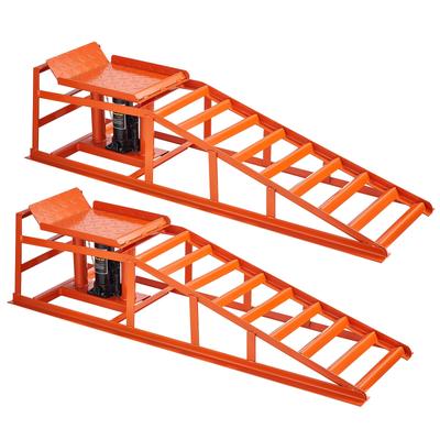 Rampas Hidráulicas para Coches, 2 Piezas 5T 11000 lbs, Altura de Elevación 270-360 mm, Rampas Hidráulicas de Servicio Pesado para Vehículos