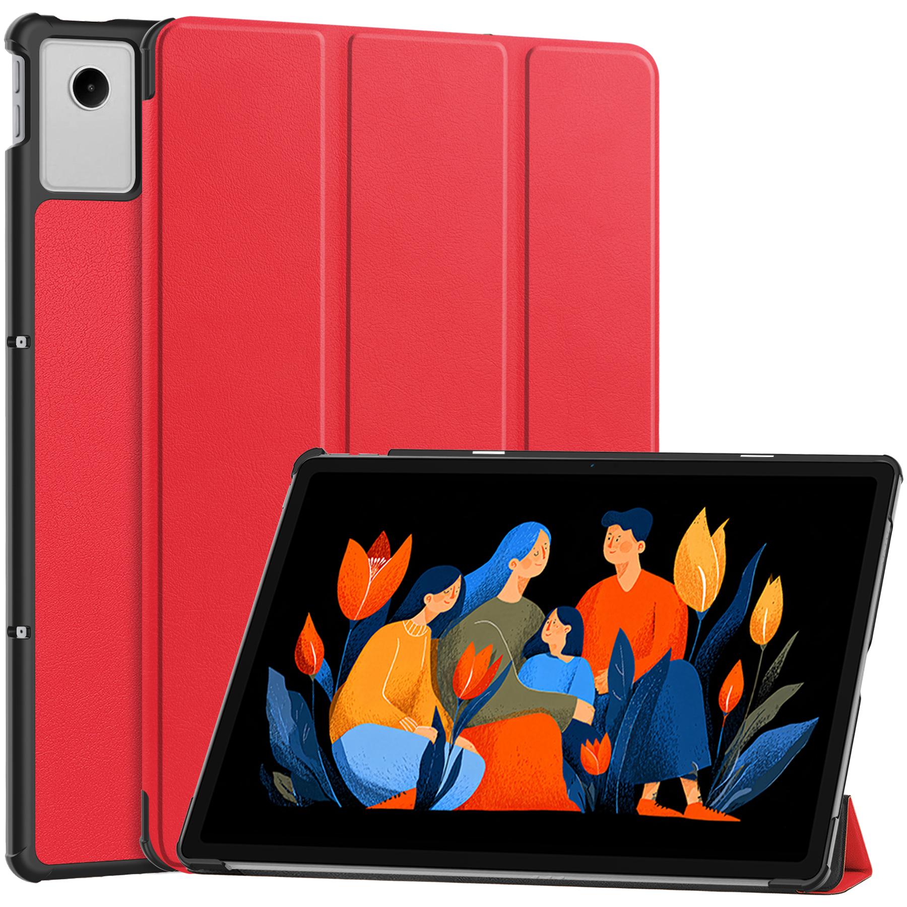 

Tablet Case for Lenovo Idea Tab Plus 12.1 inch Tri-Fold Tablet Case with Stand, Multi-Angle Folio Cover червоний