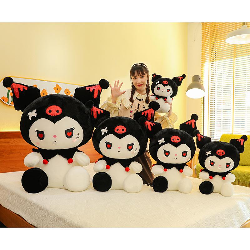 25cm Cute Dark Devil Plush Doll Large Cartoon Stuffed Animal Pillow Room Decoration Gift For Girls