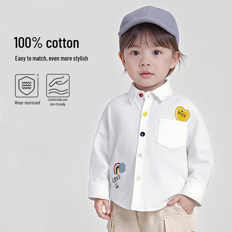 Duoxiluka Boys' Cotton Long-Sleeve Shirt