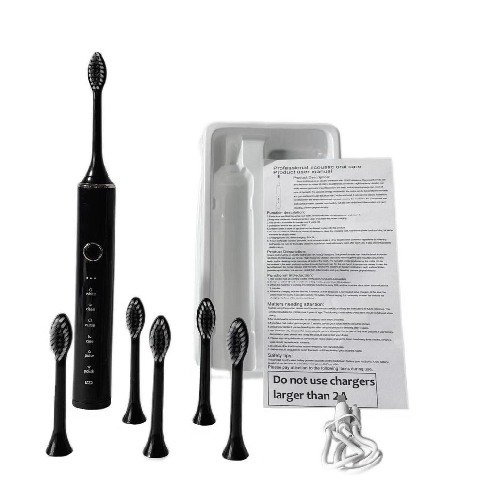 Sonic Couple Electric Toothbrush X-18: 6-Speed Soft Bristle Smart Brush for Adults
