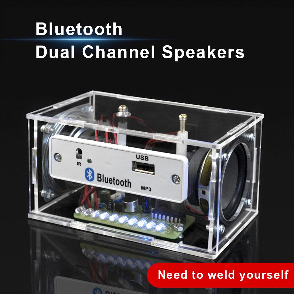 Adults Children Portable Wireless Speaker DIY Crafting Kit Stereo Sound Speakers Making Set Handmade Accessories