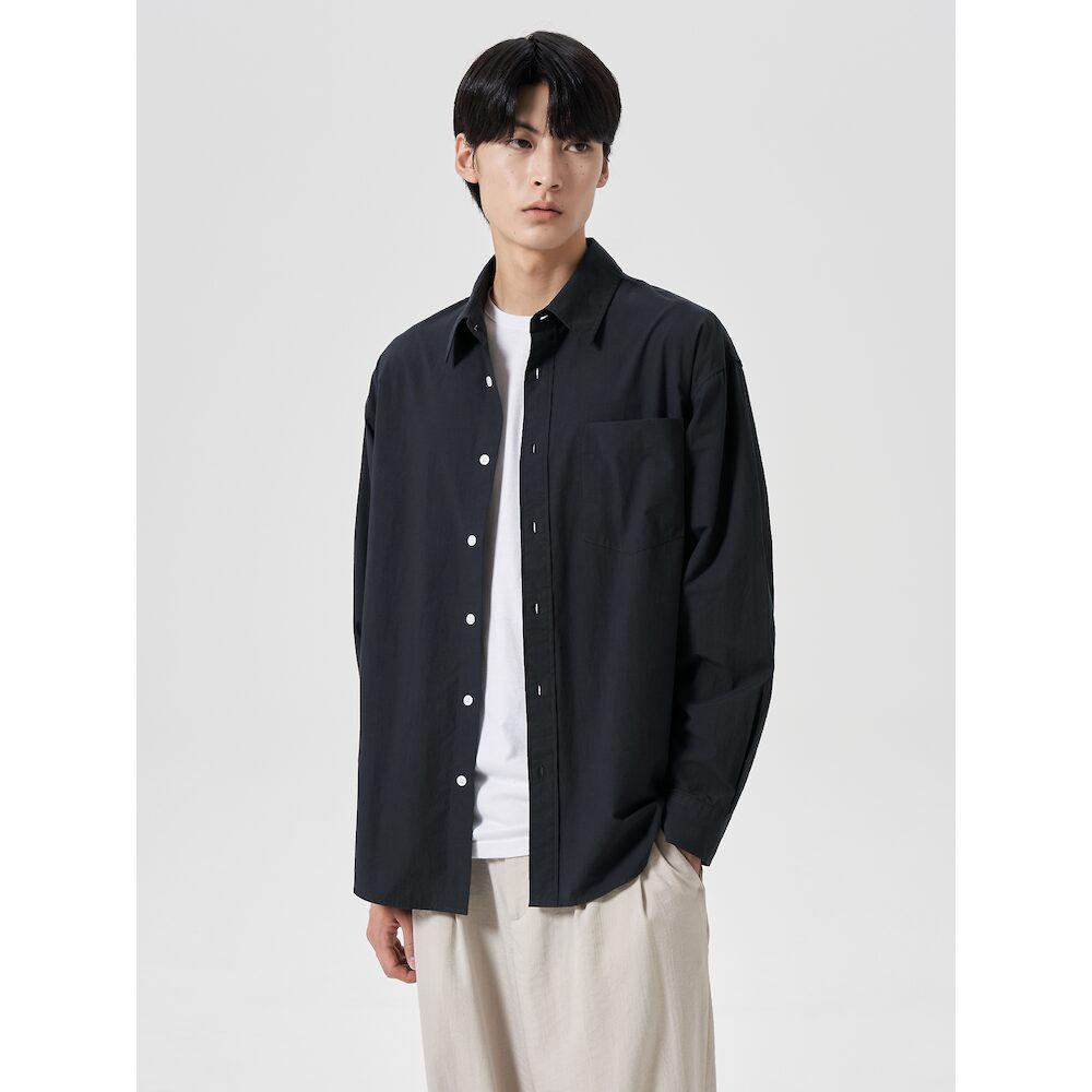 8Seconds 60-Count Cotton Poplin Oversized Shirt Navy Navy/M