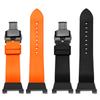 For Casio 6th Generation Black and Blue Frogman 3445 GWF-D1000B Modified Fluororubber Strap Accessories Men's Anti Sailor Chain