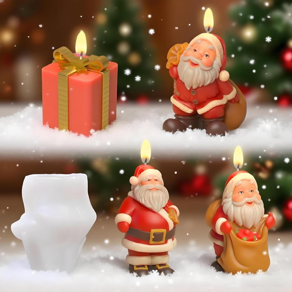 DIY Food-Grade Silicone Mold for Christmas Gifts – Santa Claus Ornament/Candle Mold