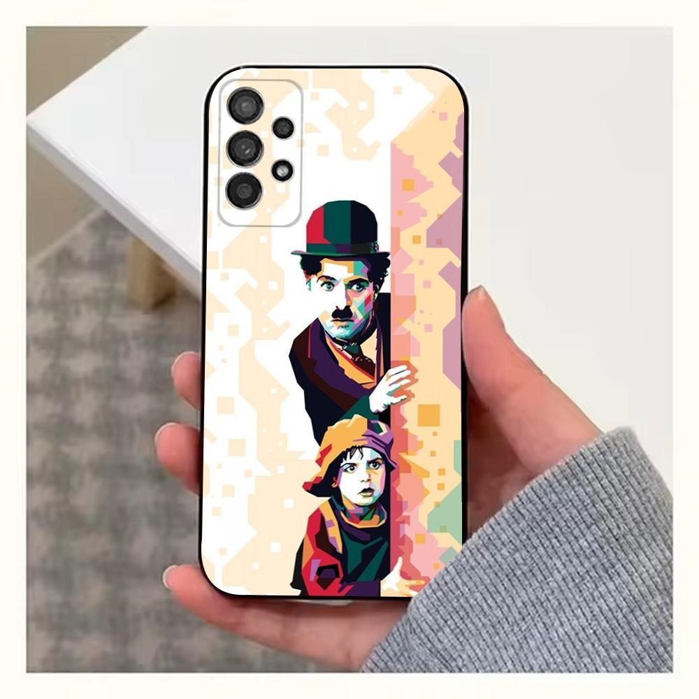 Funny Master C-Chaplins Phone Case For Samsung S25,S24,S23,S22,S20,S21,S10,Ultra,Plus,Lite,FE,Soft Silicone Black Cover