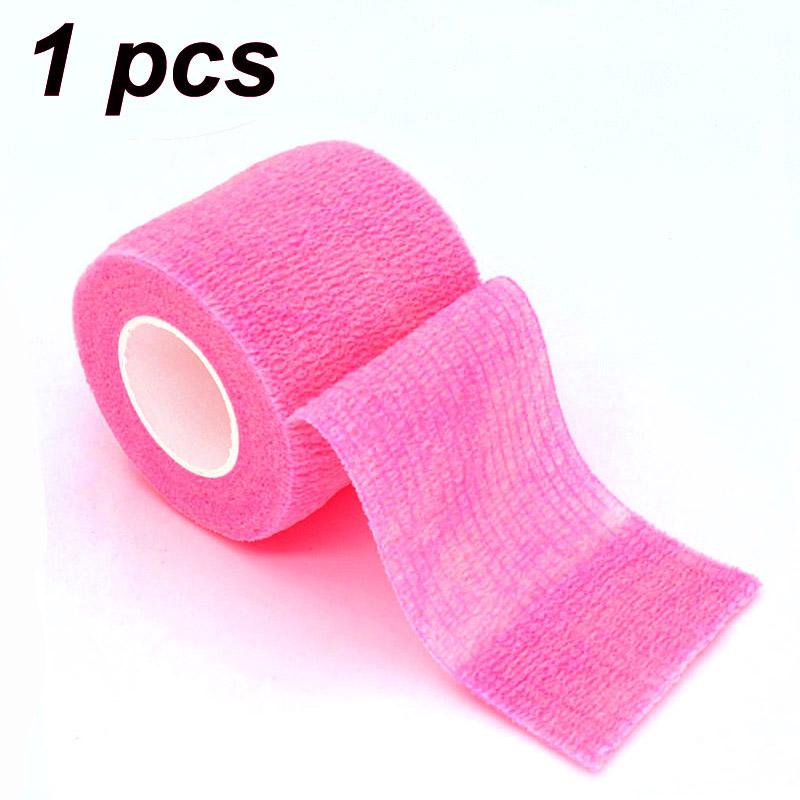 

1/6/12/24/32/48 pcs Self-adhesive Elastic BandageDisposable Athletic Nonwoven Hot Pink Color Tattoo Anti-slip Bandage
