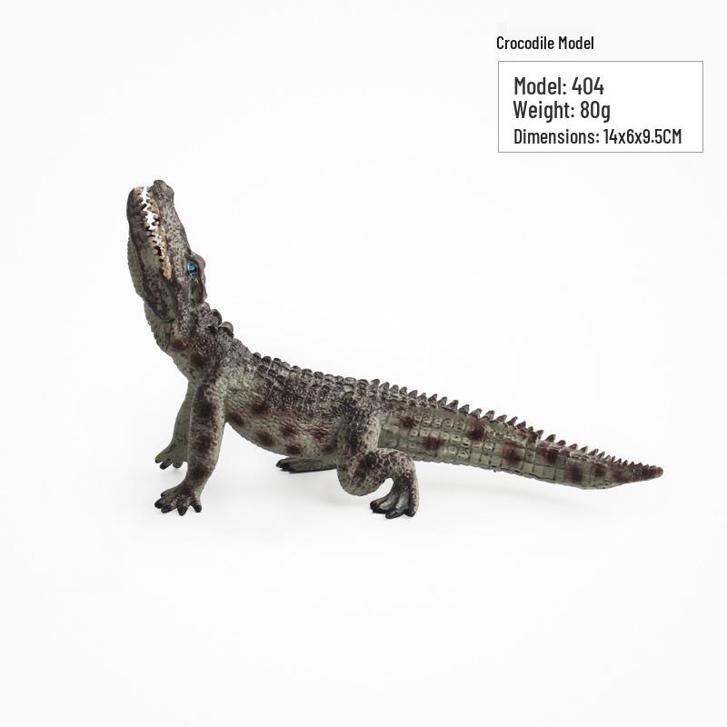 PVC Crocodile Model Toy - Wild Animal Ornament Collection, Shantou