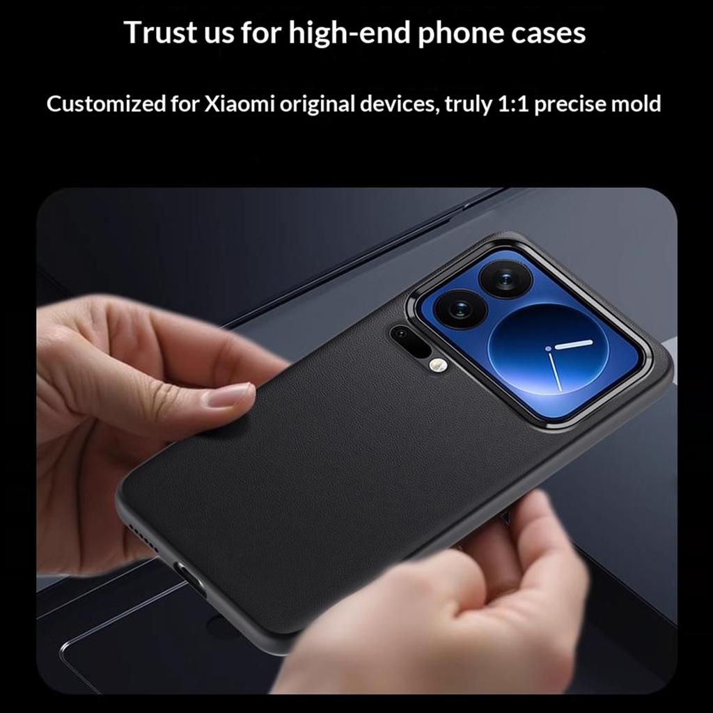 Für Xiaomi 17 Pro Max Hülle Schlanke TPU+PC+PU Leder Handy Rückabdeckung (2. Gen)