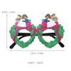 Cartoon Christmas Glasses - Festive Dress-Up Props for Kids & Adults