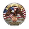 1/2/3/4/5Pcs The Last Cent Collectible Coin American Flag Eagle Final Cent Souvenir Coin Memorial Token History Buffs Collectors Enthusiasts Keepsake