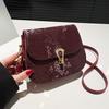 Textured Saddle Bag 2025 New Fashion Foreign Shoulder Bag Crossbody Small Square Bag Summer High-end Temperament Women's Bag