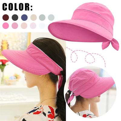 Hat Women's Summer Zipper Detachable Empty Top Hat Outdoor Cycling Sun Hat Women's Hat Face-covering Sun Hat