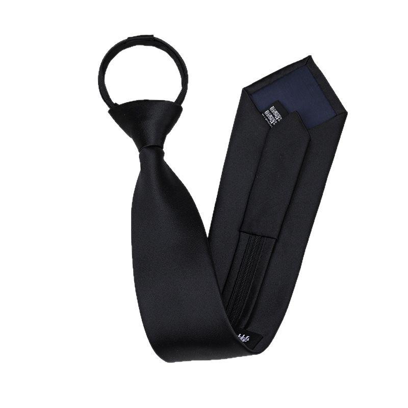 Black Zipper-Free Lazy Blue Men And Women Business Dress Interview To Work Groom Wedding Korean Version Narrow Tie