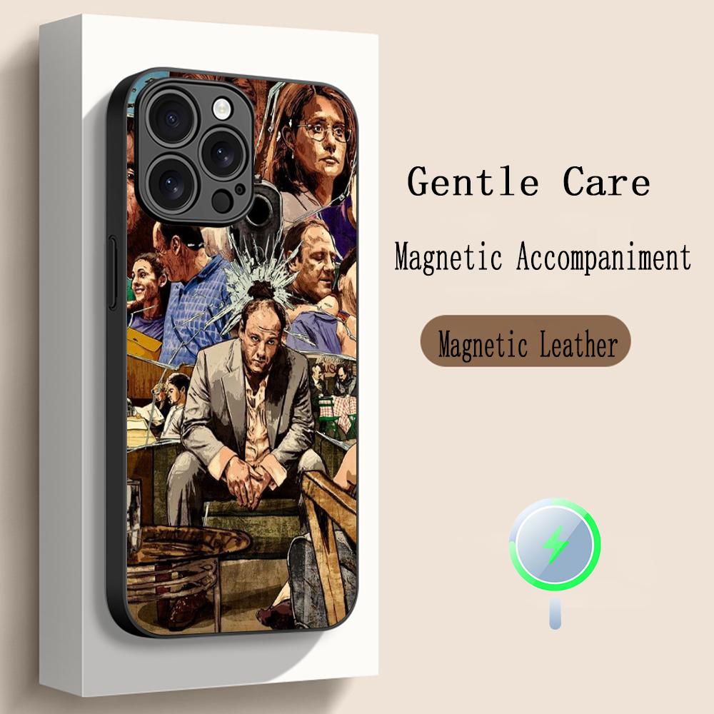 The Sopranos  Classic Movie Poster Phone Case For iPhone 17 16 15 14 13 12 Plus Pro Max High-end Luxury Magsafe Sheepskin