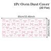 Microwave Oven Dust Cover Washable Oil Proof Waterproof Machine Protector Polyester Fabric Oven Dust Cover