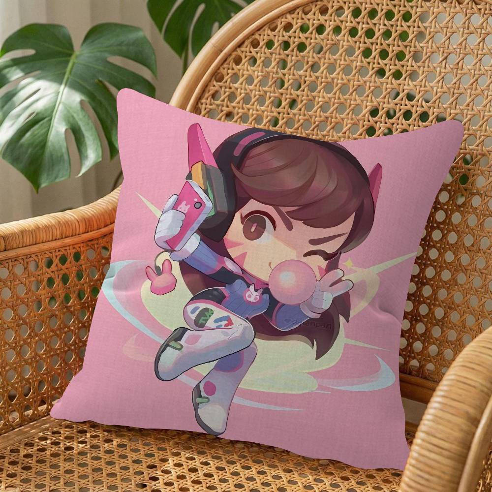Pop Game O-Overwatch Cushion Cover Pillowcase Upholstery Sofa Throw Pillow Home Decor Pillowcas