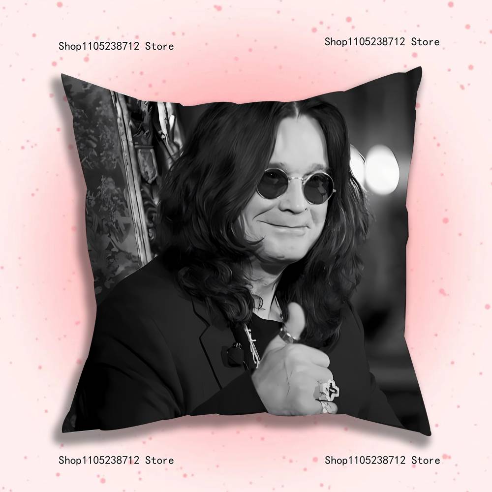 O-Ozzy Osbourne Pillow Case Plush Fabric Soft Pillowcase Double Sided Print Sofa Cushion Cover Throw
