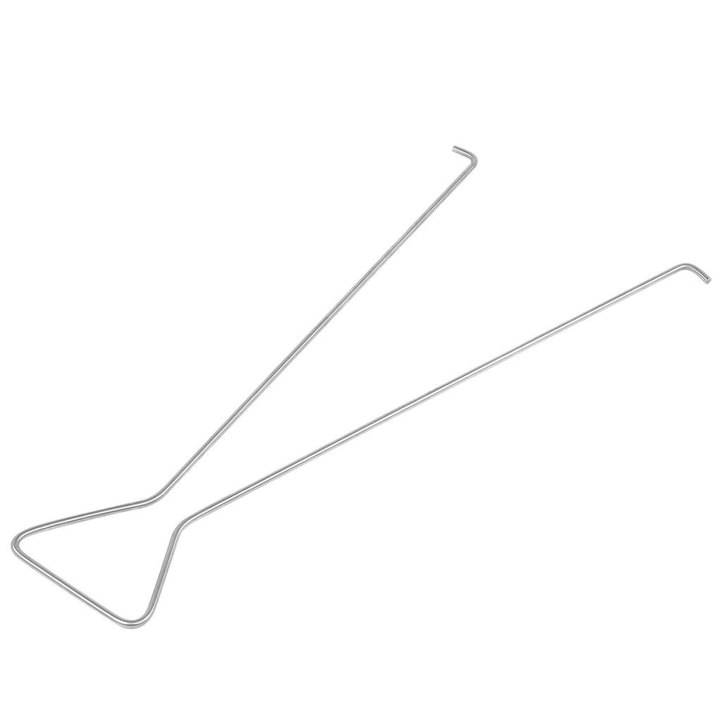 Stainless Steel Golf Hole Cup Picker Putting Green Double Hook Golf Training Aids Accessories