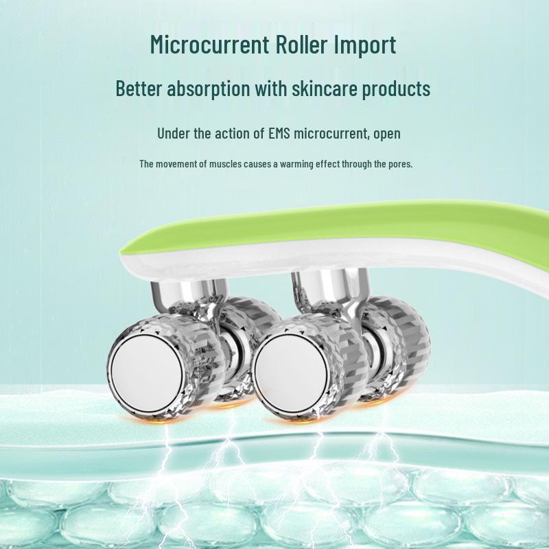V-Face Roller: Sculpting Double Wave Facial Massager & Slimming Device