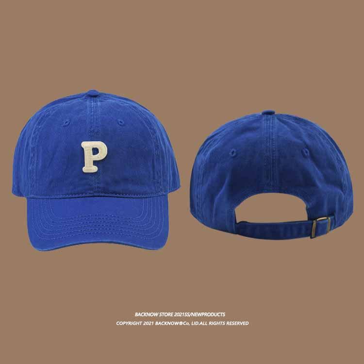 Vintage "R" Letter Embroidery Baseball Cap, Adjustable Cotton Dad Hat for Men & Women