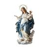 Virgin Mary Statue Christmas Scene Decorative Ornament with Infant Jesus Desktop DisplayFM