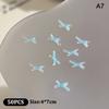 50Pcs Ice Transparent Color Bowknots Resin Nail Art Decorations 3D Mini Cute Bows Nail Charms For Diy Nails Accessories
