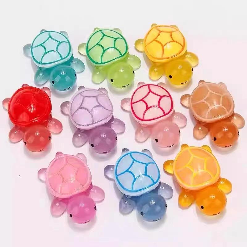 New luminous jewelry turtle pair collision toy ornament surprise small gift