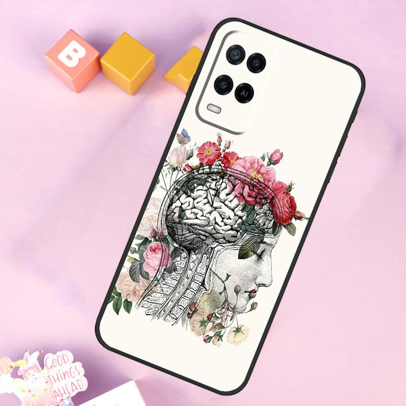 Anatomy Brain Case For Oppo A60 A80 A40 A15 A16 A17 A57 A94 A74 A54 A76 A96 A18 A38 A58 A78 A98 A5 A6 Pro