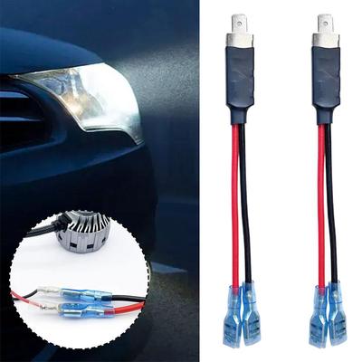2Pcs H1 Car Light Wire Accessories H1 Light Bulb Cable Cord Socket Dropshipping Adapter Extension T6I0