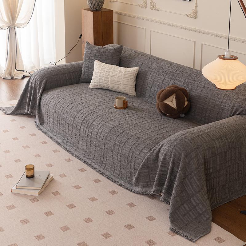 1Pc Sofa Cover Thickened Autumn And Winter Solid Color Non-Slip Wear-Resistant Warm And Dustproof Seat Cushion Home Textile