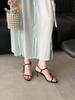 Spring Pointed Toe Thin Heel High Heel Elegant French Style Fashion SexyBeautiful Open Toe Women'sSandals