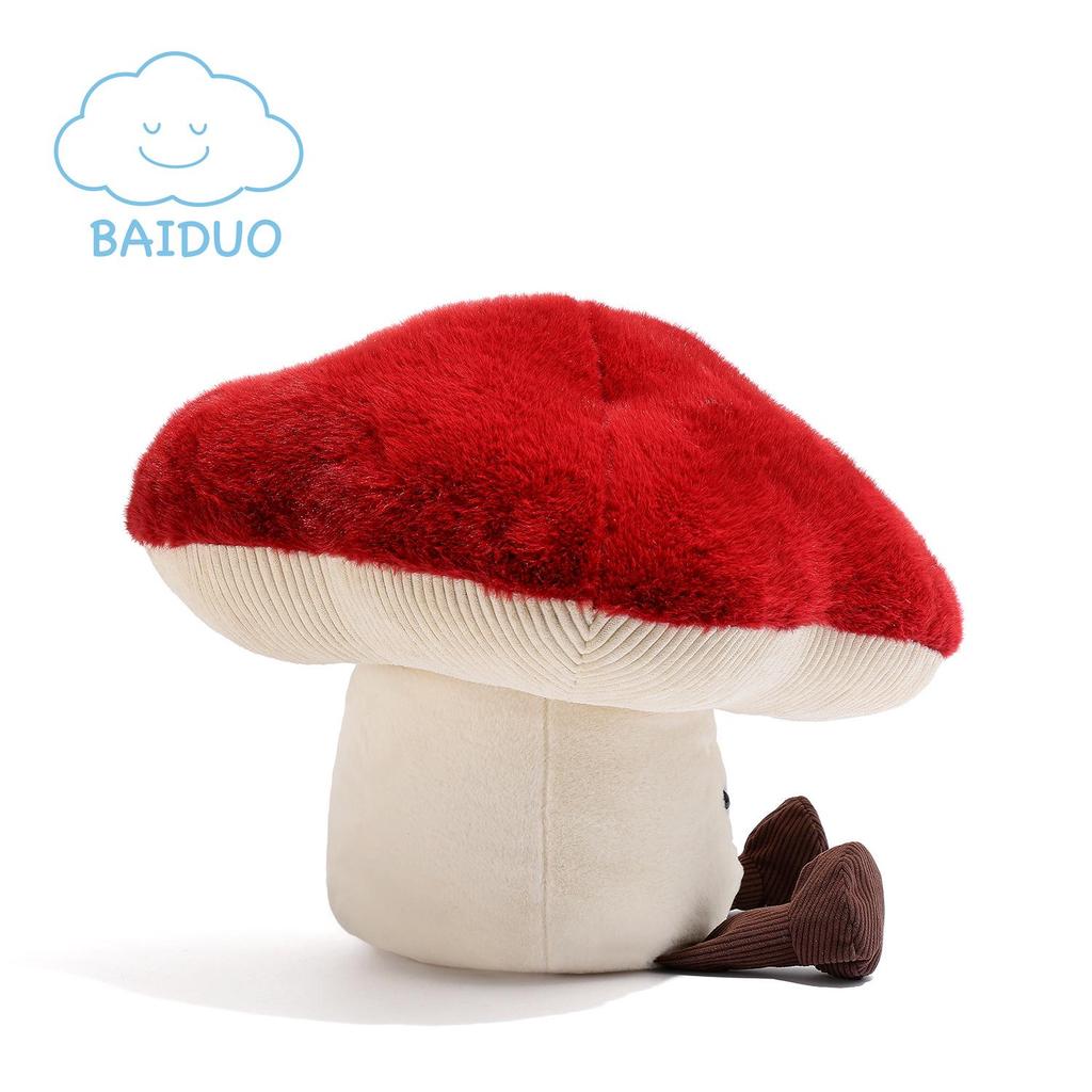 Cute Mushroom Plush Doll Cushion - Children's Cartoon Back Pillow Gift