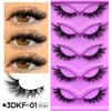 GROINNEYA Fluffy Cat Lashes 3D Faux Mink Lashes Soft Full Thick Eyelashes Wispy False Eyelashes Curly lashes wholesale lashes