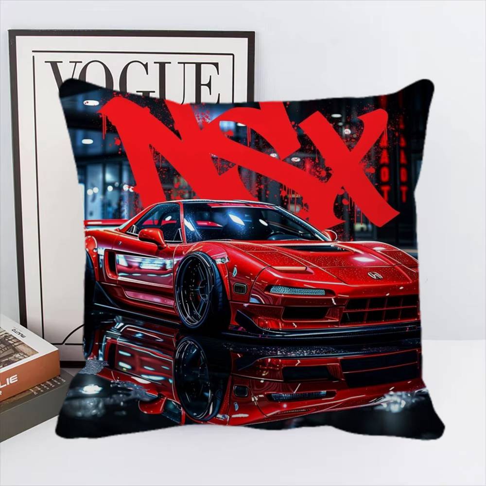 Blue Miata Supra Car E36 Luxury Super Car Pillow Case Square Pillow Bedroom Sofa Leisure Comfort Cushion Home Decoration