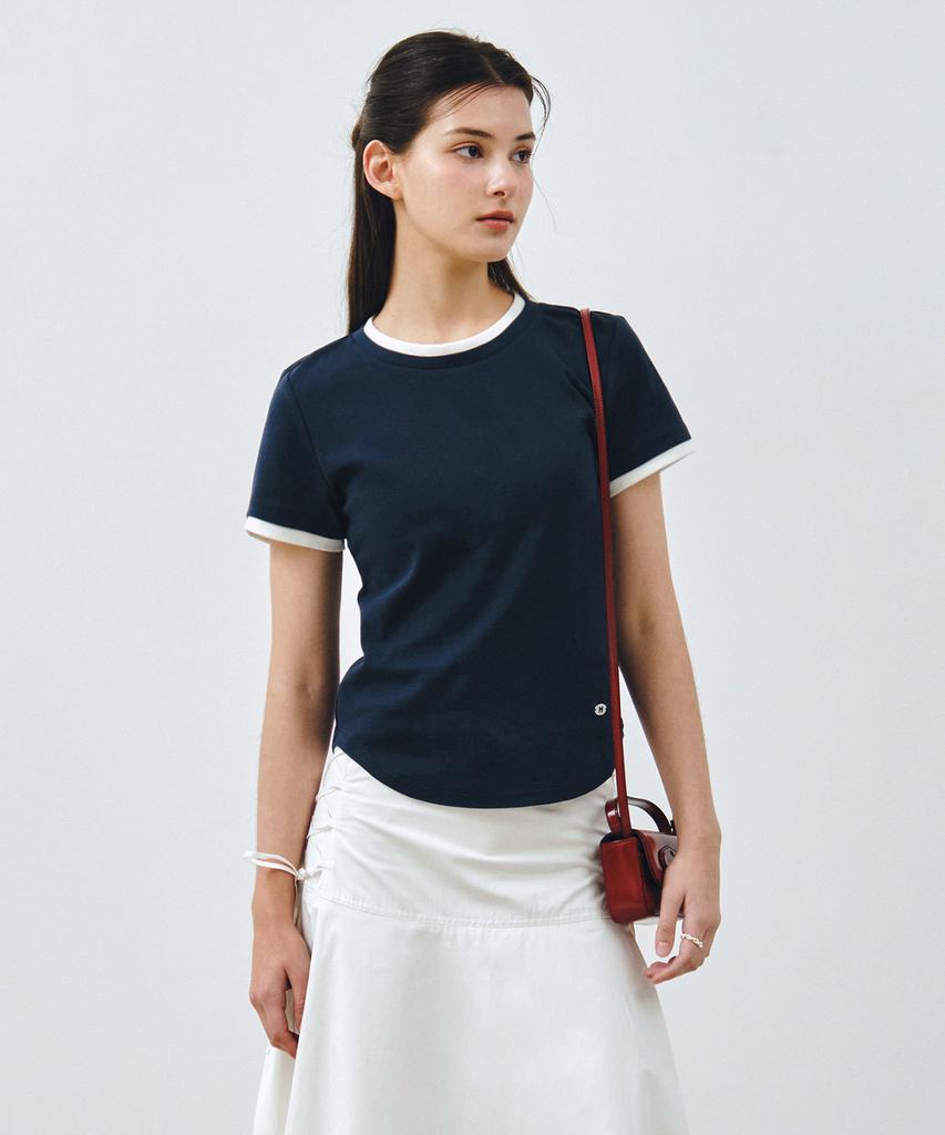 MONGDOL Essential Layered Short Sleeve T-Shirt Mdts099_5 Colors