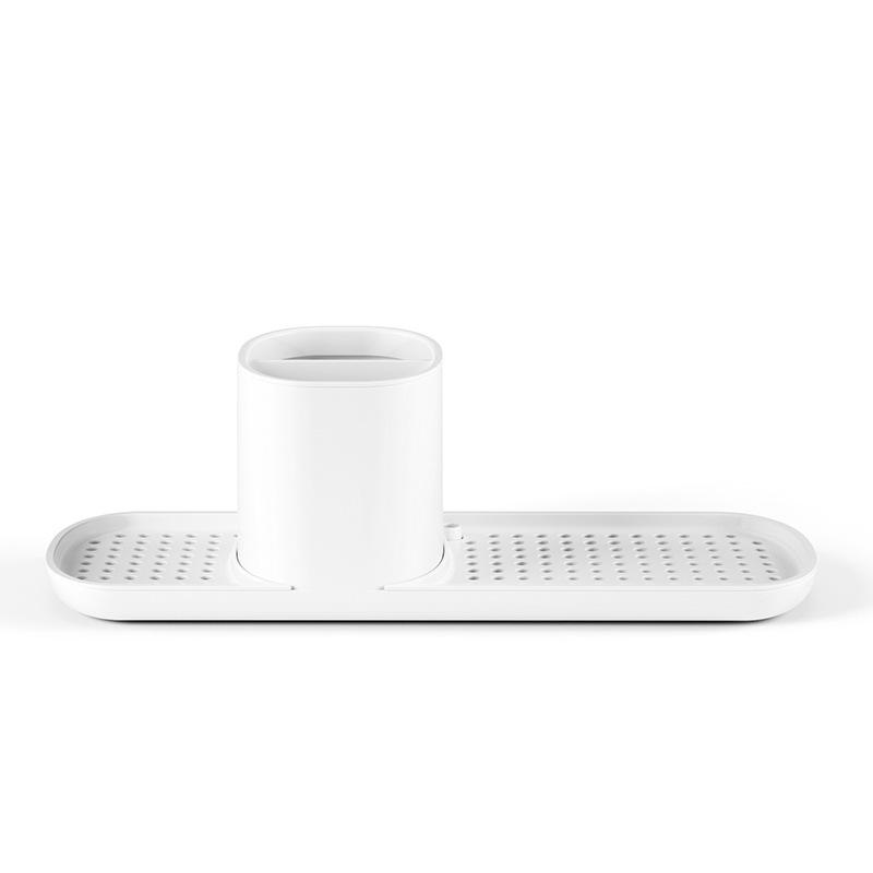 Stainless Steel Soap Dispenser with Draining Rack