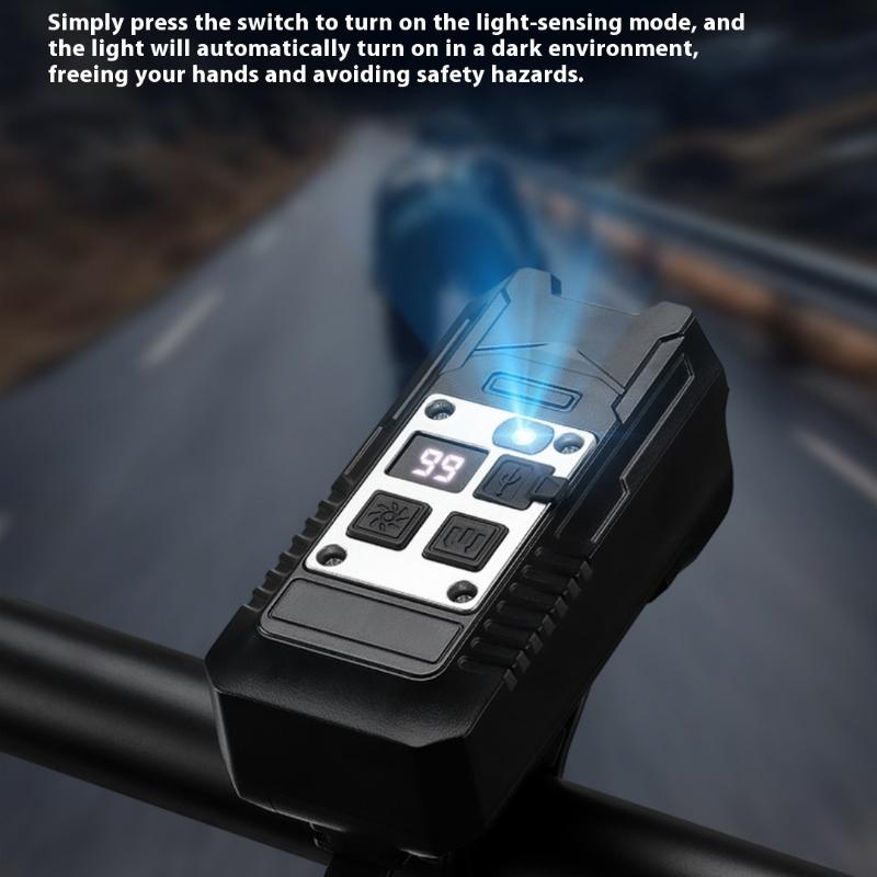 1 Set Luce Anteriore LED per Bici Tipo-C Ricaricabile Lampada per Bici Luci Ultraleggere per Manubrio Torcia per Ciclismo Impermeabile Faro