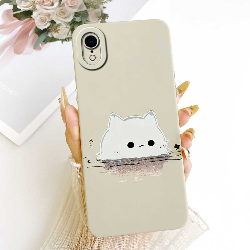For IPhone XR Case Silicone Soft Shockproof Cartoon Pattern Phone Casing For IPhoneXR A2105 A1984 A2107 A2108 Case Back Cover