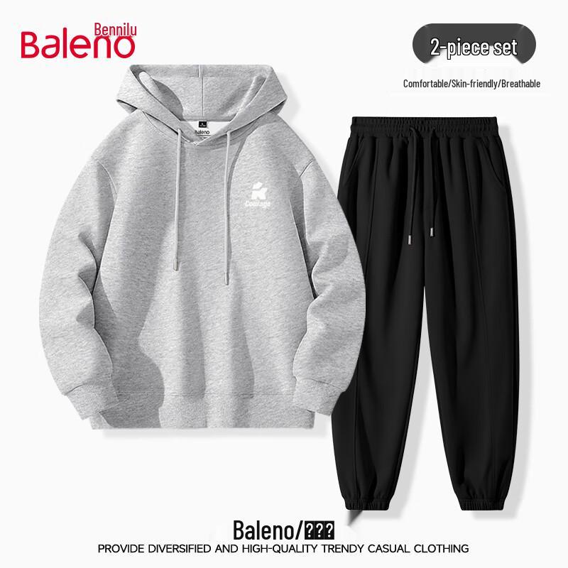 Baleno Men's Heavyweight Breathable Casual Sweatshirt & Sweatpants Set