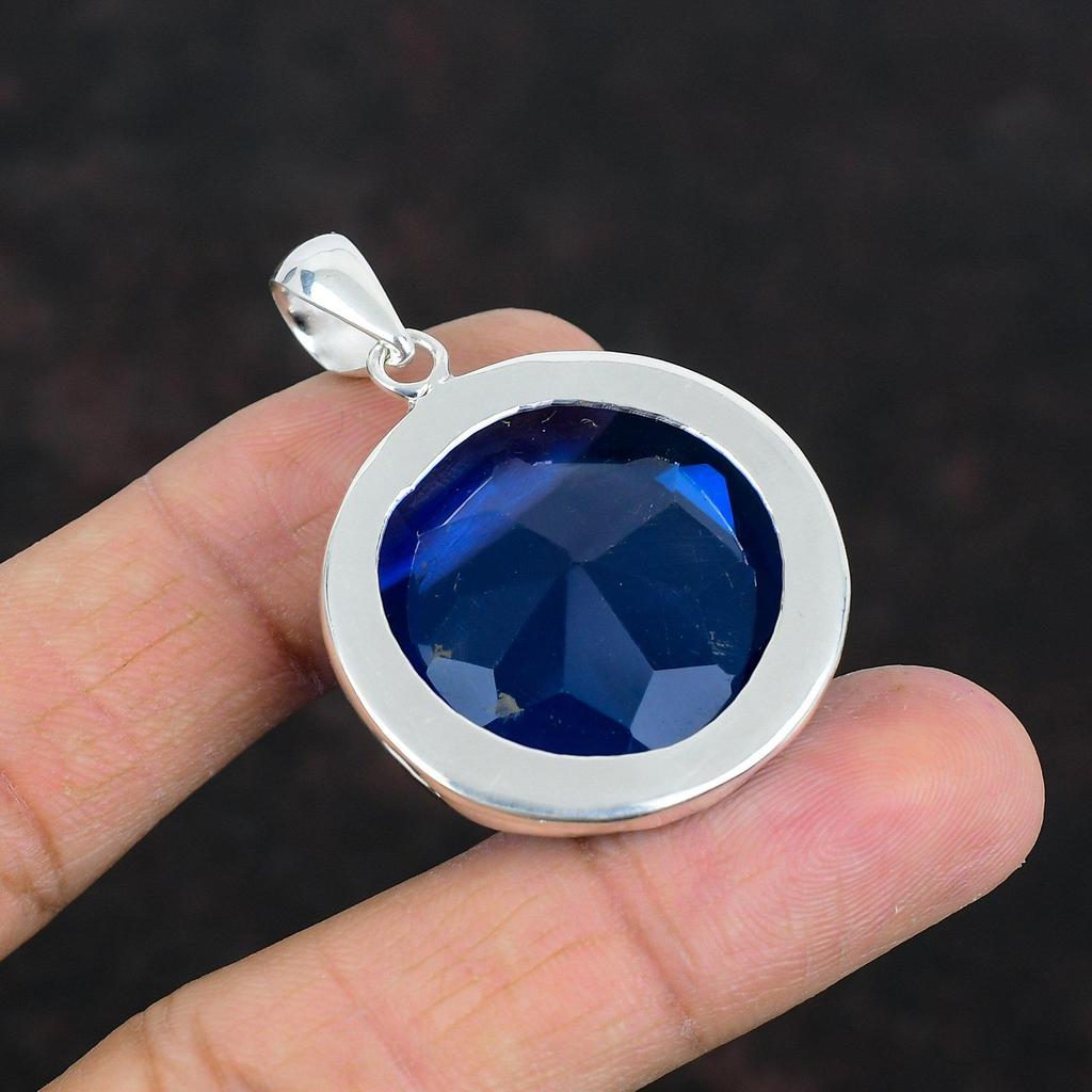 Faceted Tanzanite Quartz Pendant 925 Sterling Silver Pendant Top Quality Gemstone Pendant Decent Jewelry Handmade Pendant Anniversary Gifts