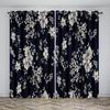 Girls Like The Flower Pattern Sunshade Curtains Living Room Bedroom Home Decoration Thin Curtains 2 Panels