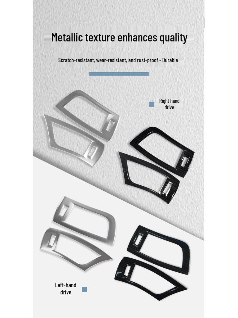 Stainless Steel Dashboard Air Outlet Frame for Toyota Alphard Vellfire 2015-2022, 30 Series