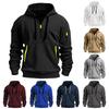 Unisex Trendy V-neck Zipper Fleece Hoodie - 220g Thickened Warm Autumn/Winter 2024 Collection